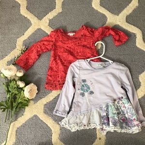 🌸HP!🌸 Naartjie girls peplum top bundle